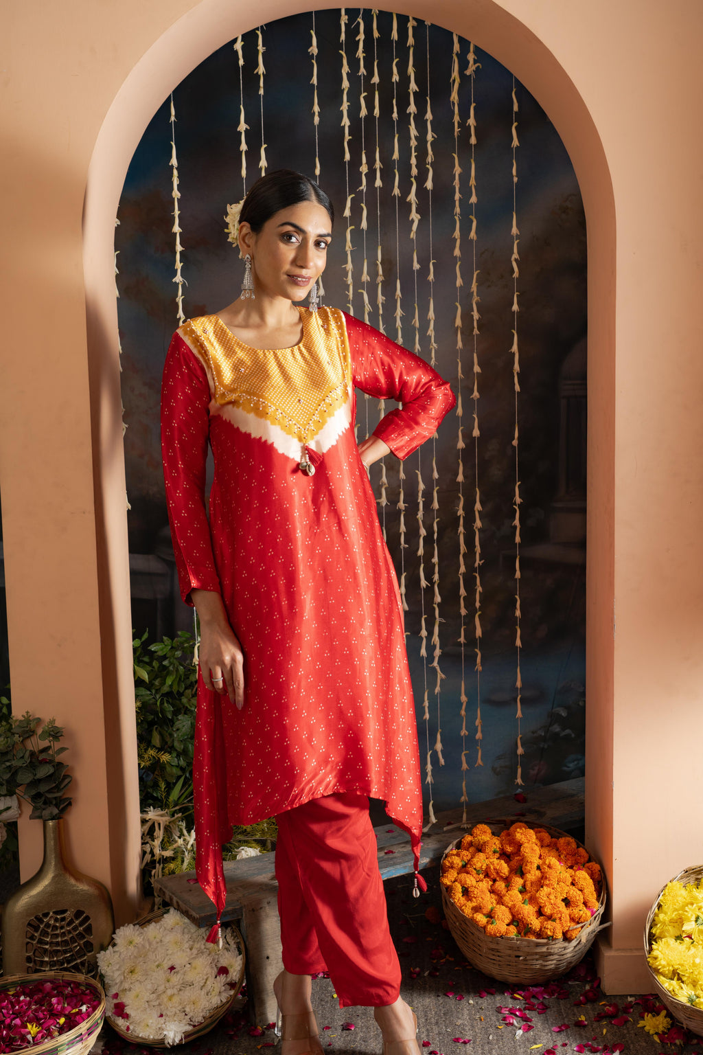 Mashru Silk Co-ord set