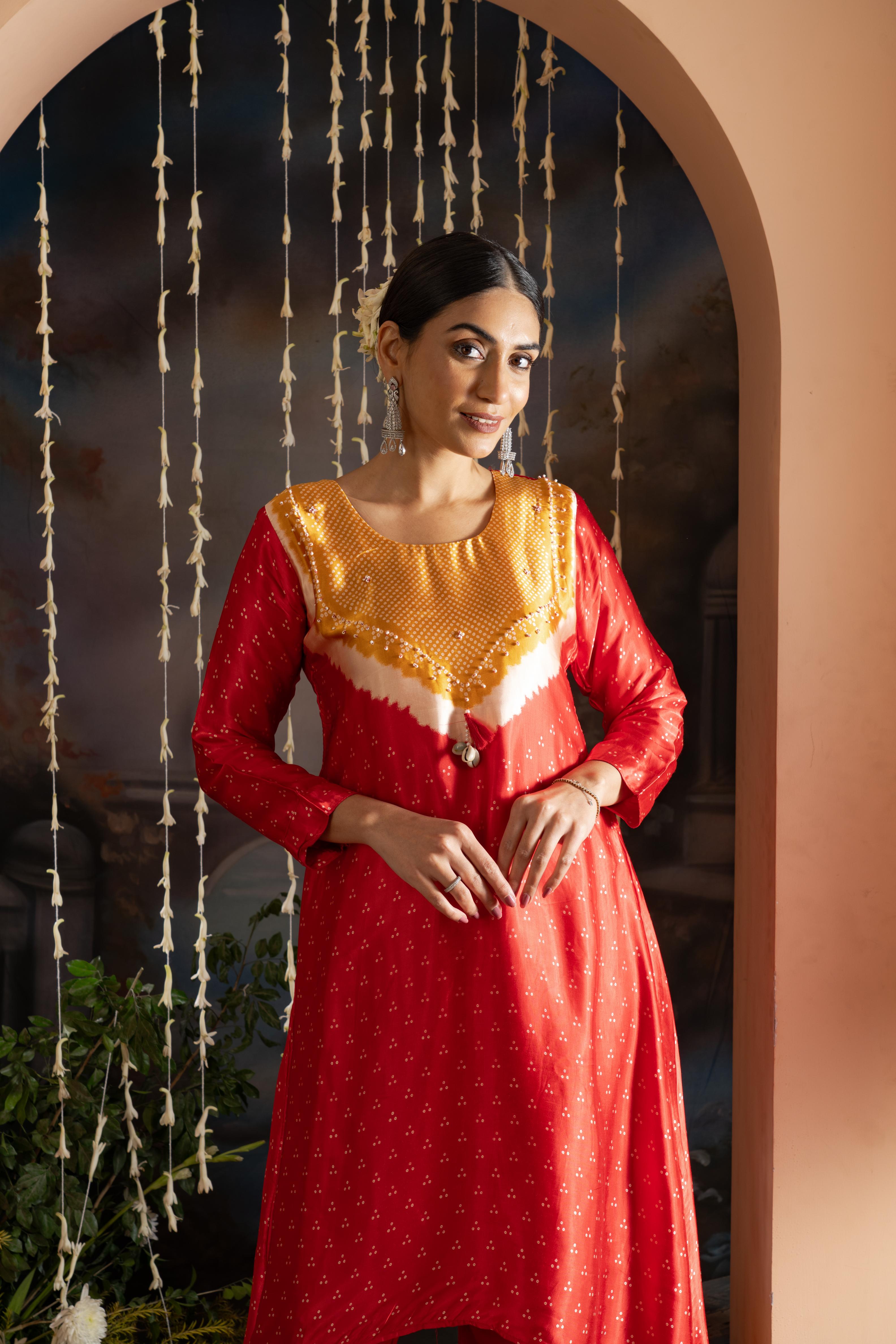 Mashru Silk Co-ord set