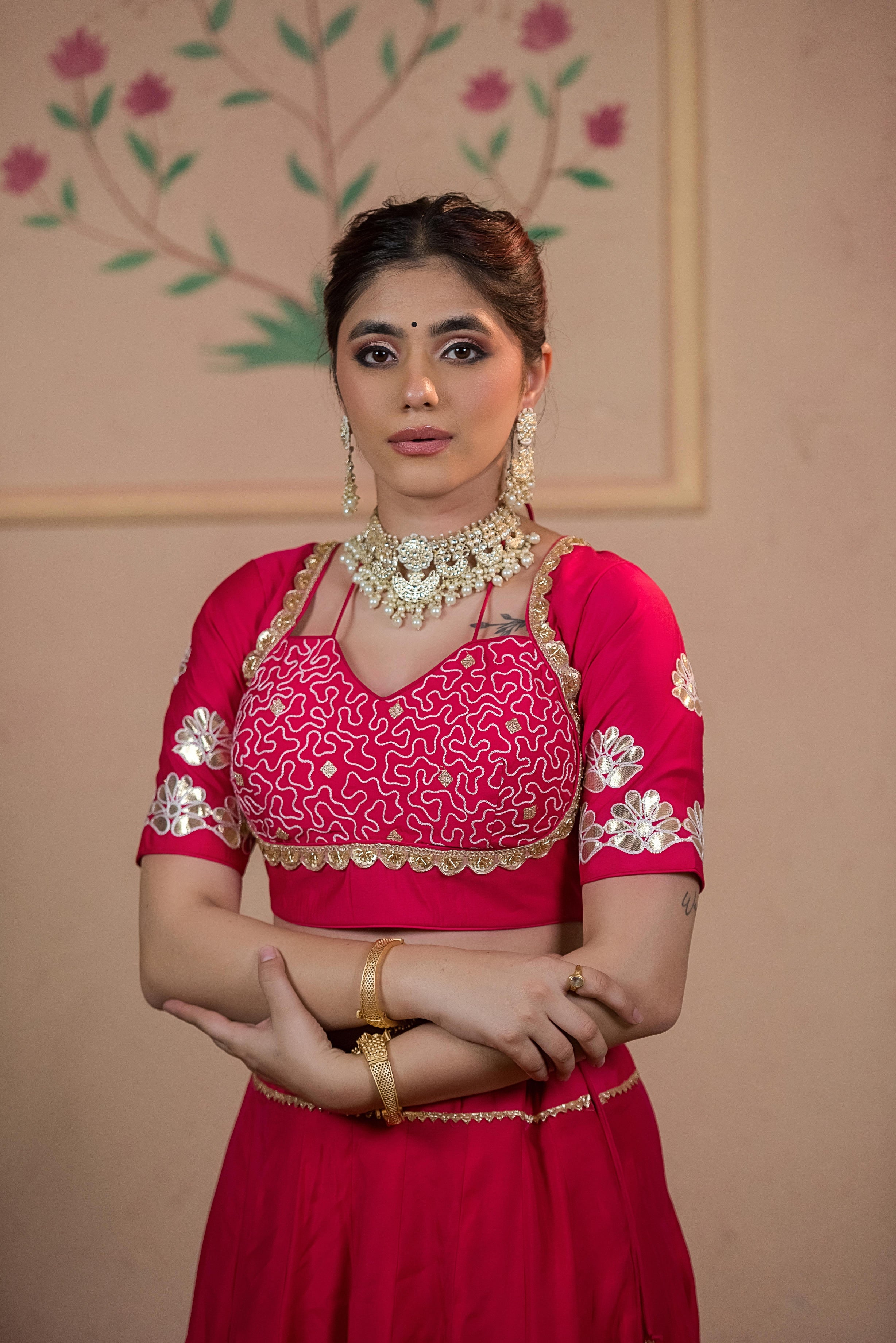 Gulabi Gaurav Chaniya Choli Set