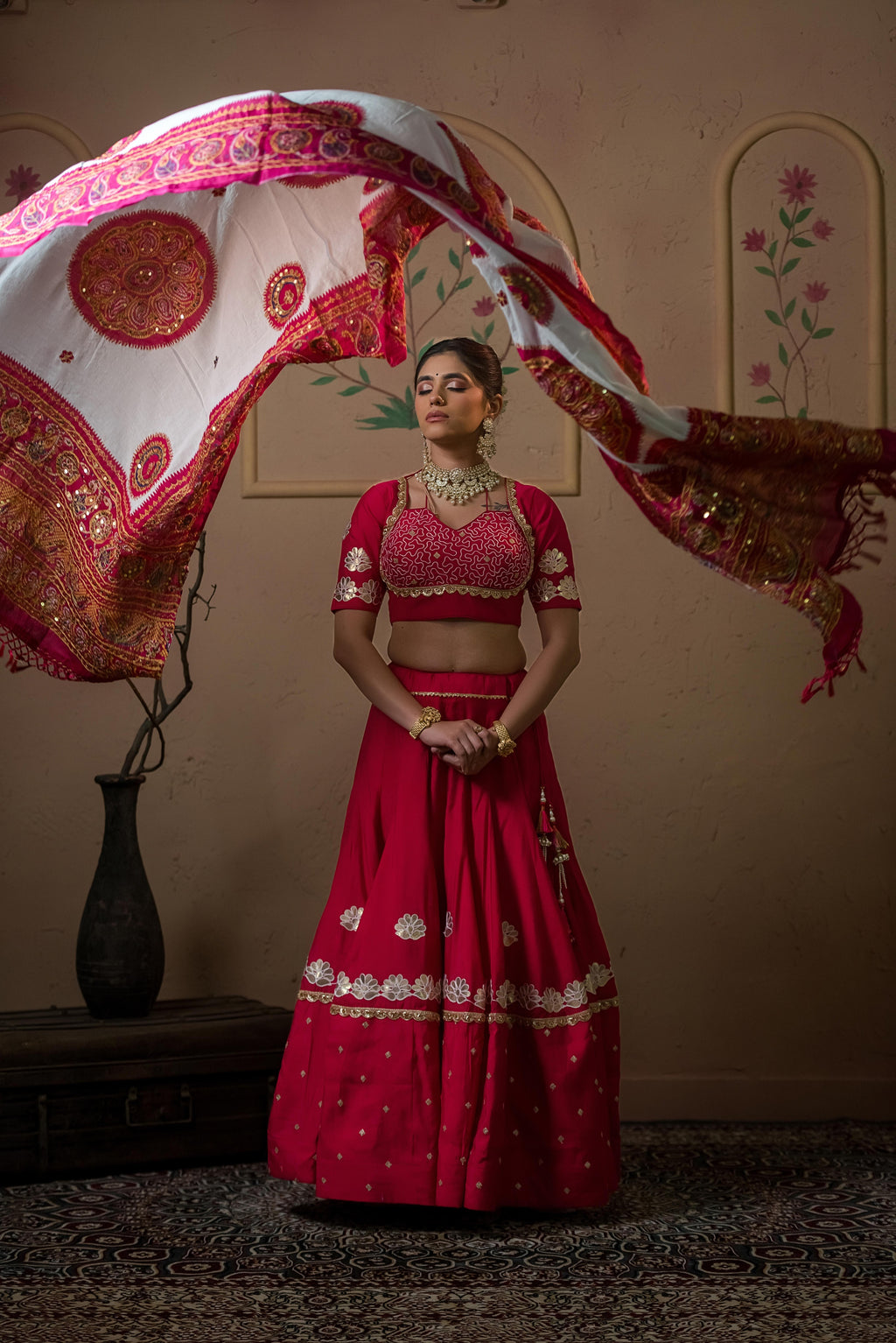 Gulabi Gaurav Chaniya Choli Set