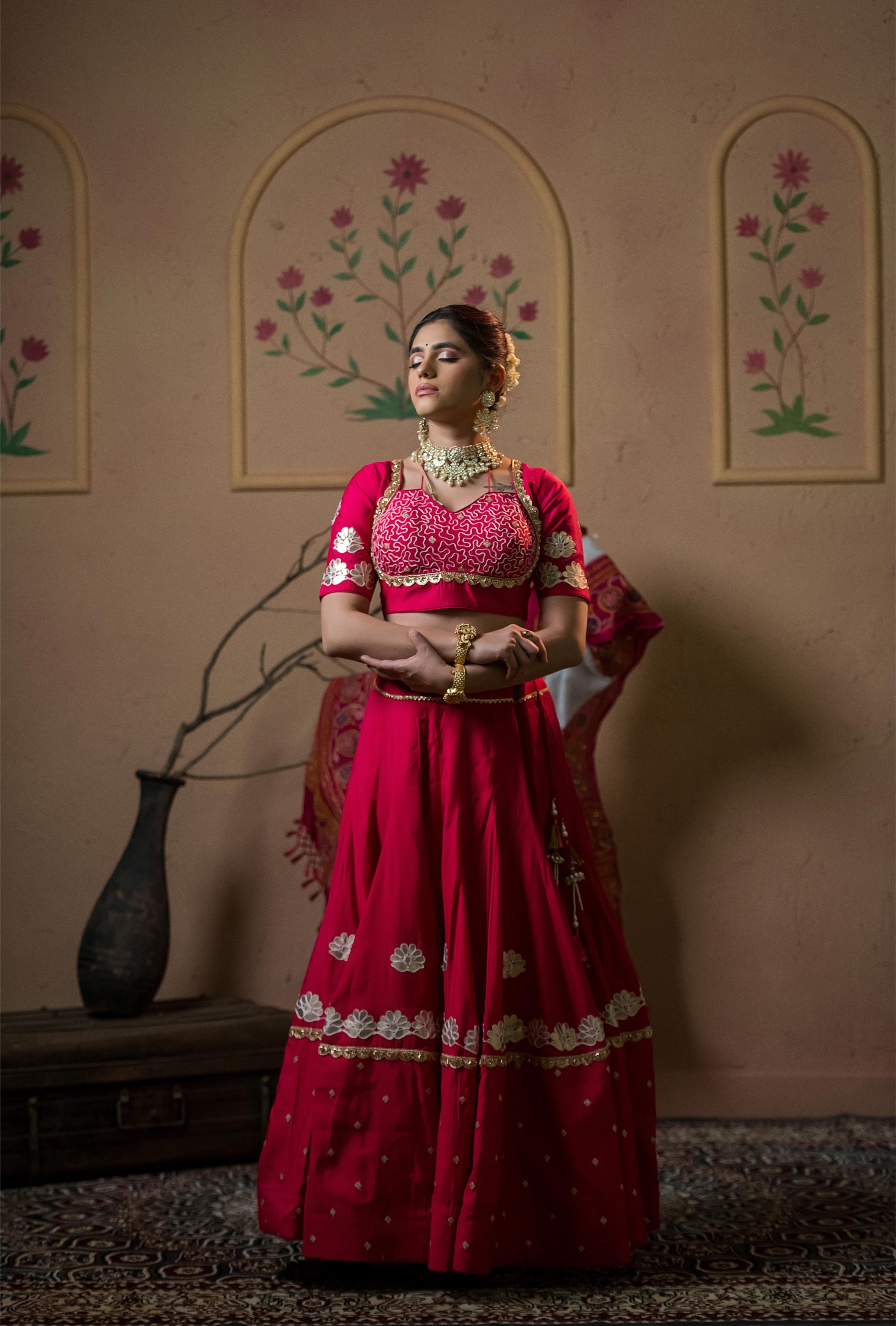 Gulabi Gaurav Chaniya Choli Set