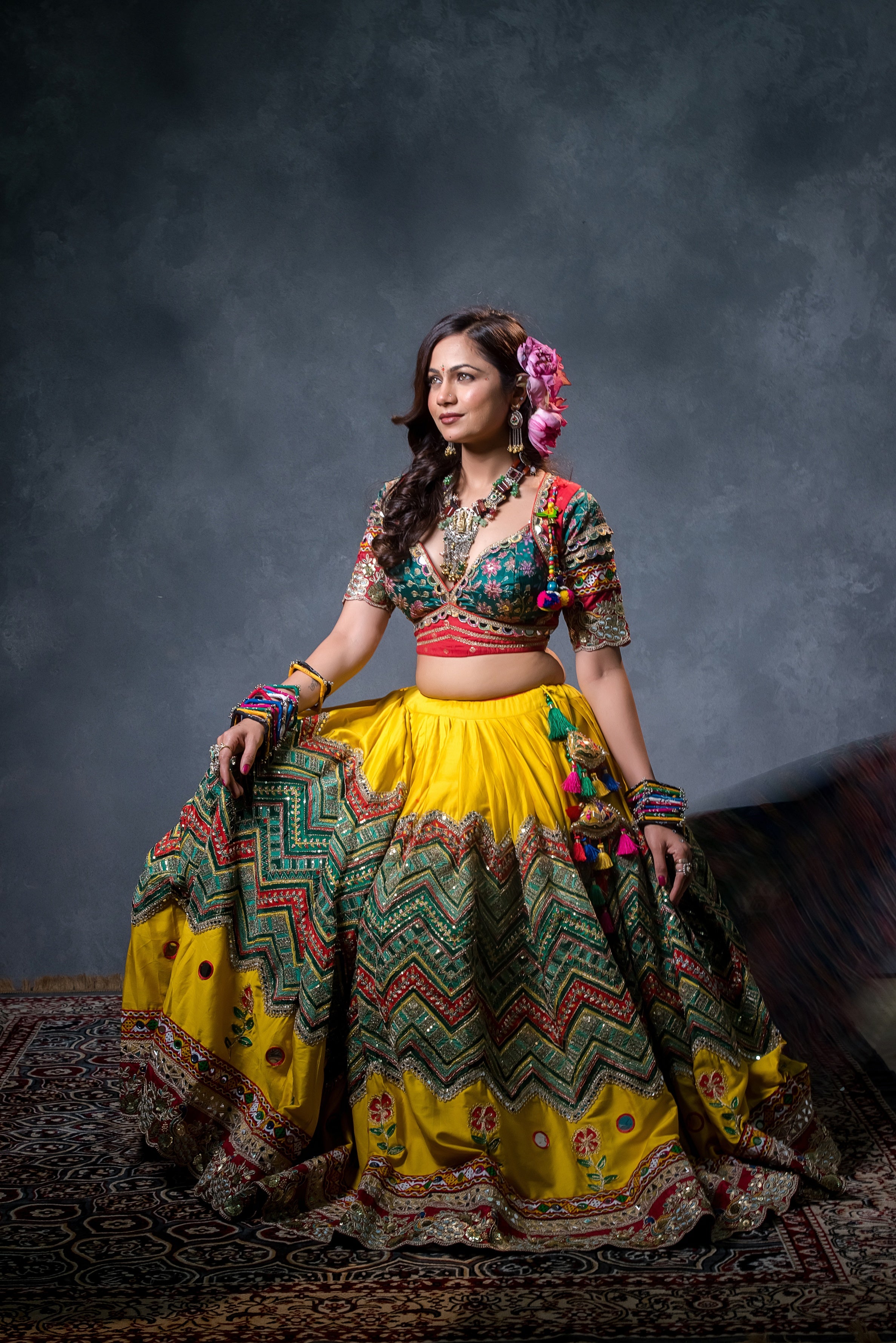 Morni Rang Chaniya Choli Set