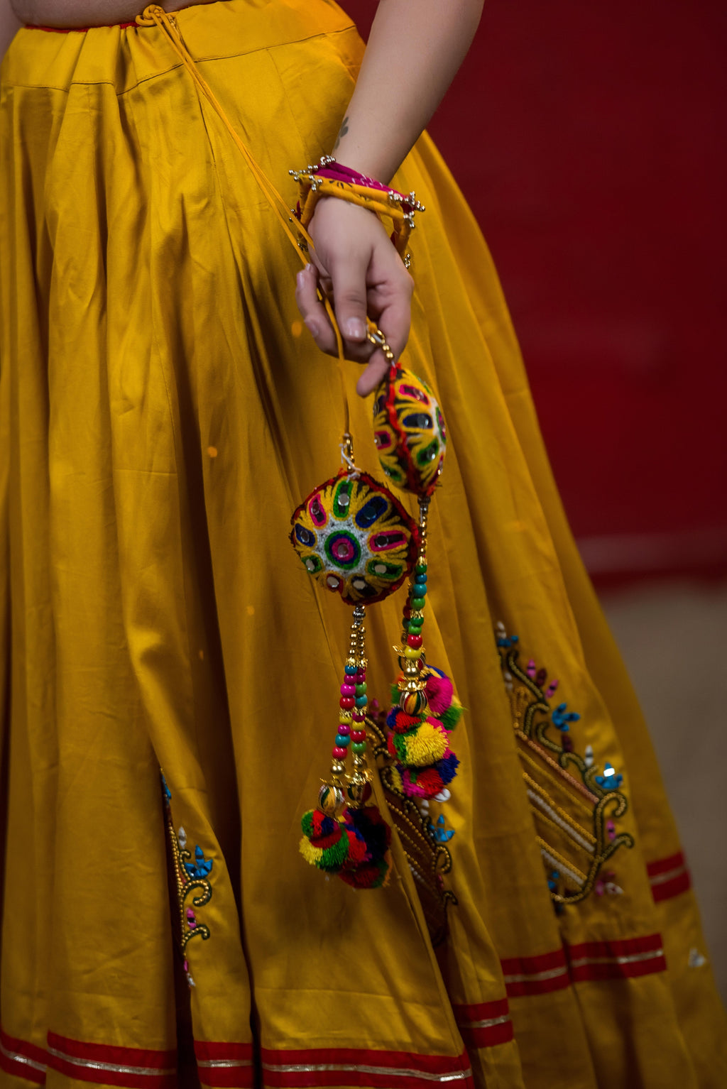 Kesariya Garba Chaniya Choli Set