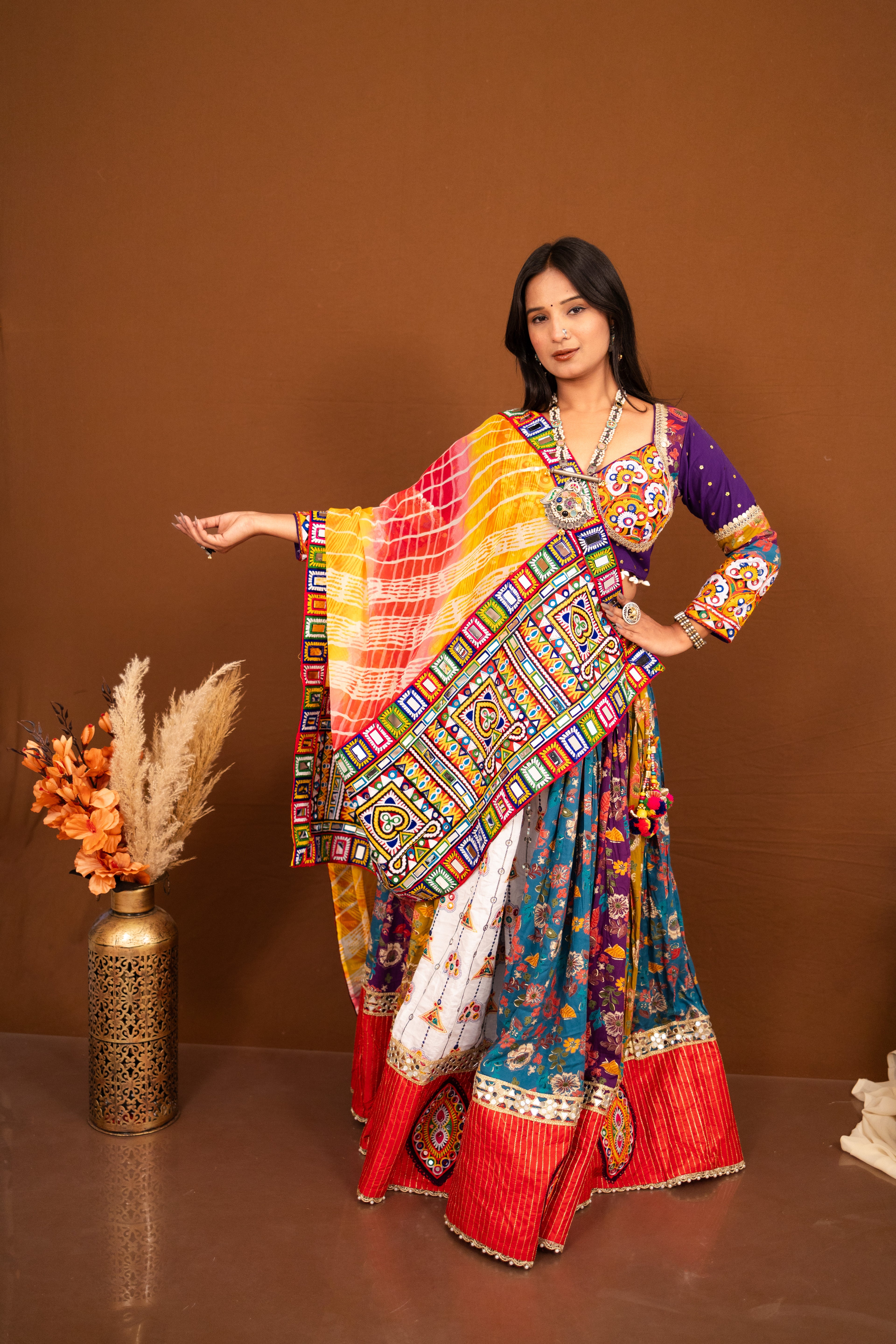 Rangrez Patchwork Chaniya Choli Set