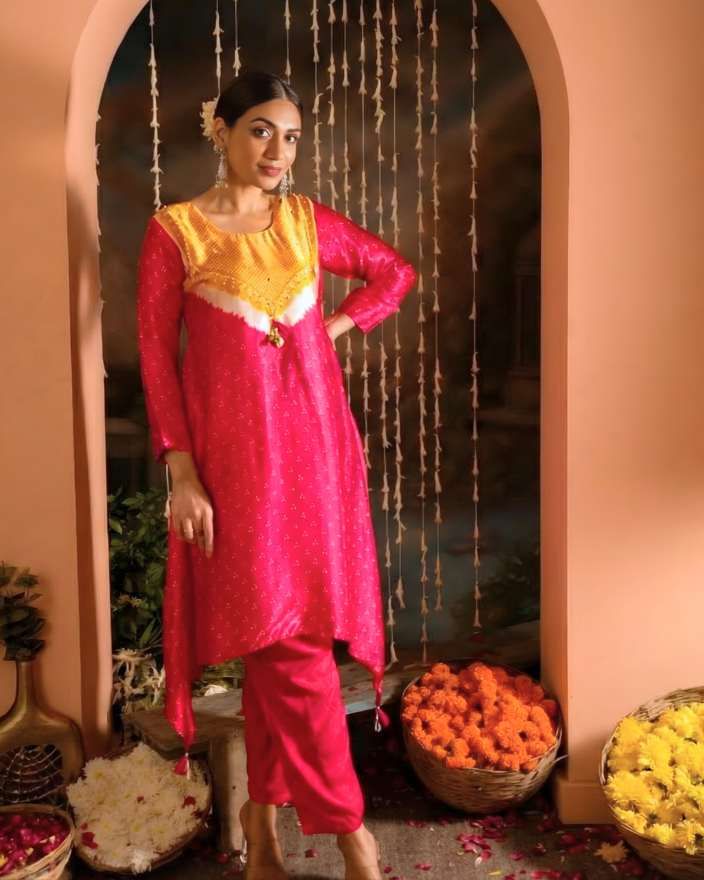 Mashru Silk Co-ord set